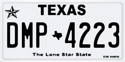 TX license plate DMP4223