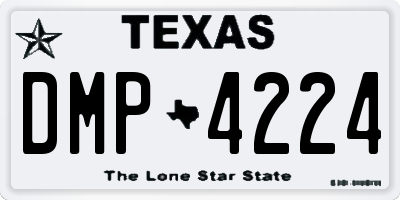 TX license plate DMP4224