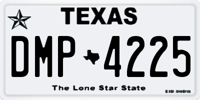 TX license plate DMP4225