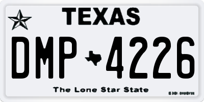 TX license plate DMP4226