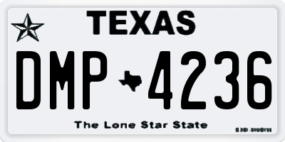 TX license plate DMP4236