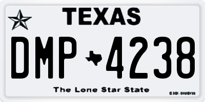 TX license plate DMP4238