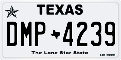 TX license plate DMP4239