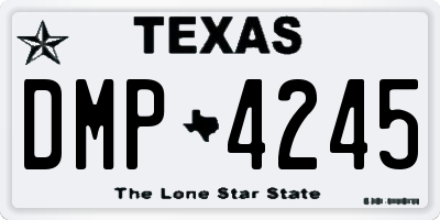 TX license plate DMP4245