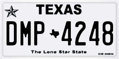 TX license plate DMP4248