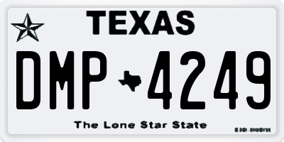 TX license plate DMP4249
