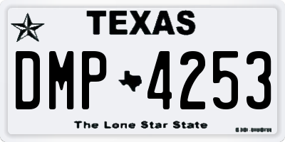 TX license plate DMP4253