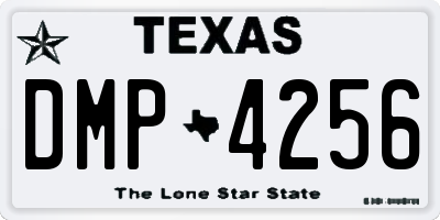 TX license plate DMP4256