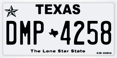 TX license plate DMP4258