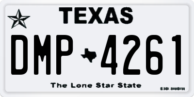 TX license plate DMP4261