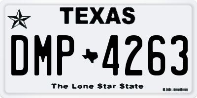 TX license plate DMP4263
