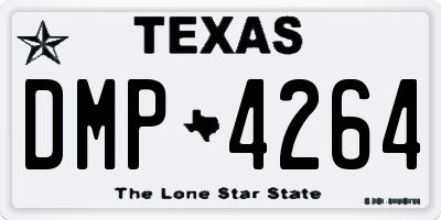 TX license plate DMP4264