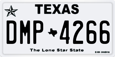 TX license plate DMP4266