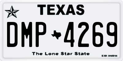 TX license plate DMP4269