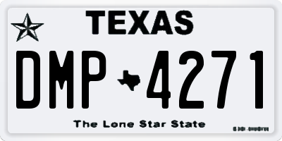 TX license plate DMP4271