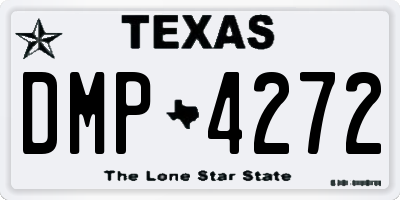 TX license plate DMP4272