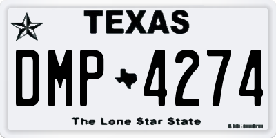TX license plate DMP4274