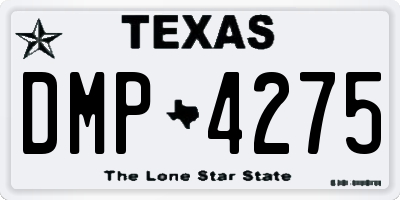 TX license plate DMP4275