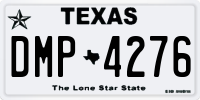 TX license plate DMP4276