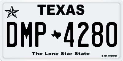 TX license plate DMP4280