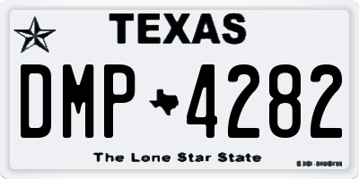 TX license plate DMP4282
