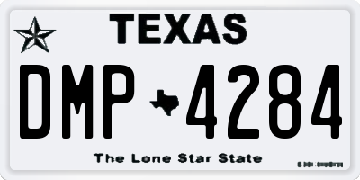 TX license plate DMP4284