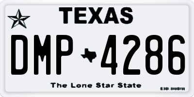 TX license plate DMP4286