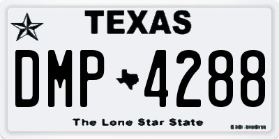 TX license plate DMP4288