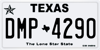 TX license plate DMP4290