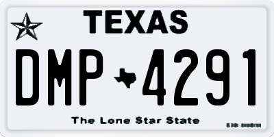 TX license plate DMP4291