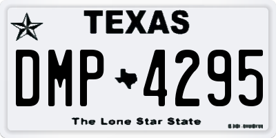 TX license plate DMP4295
