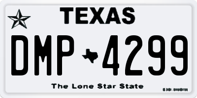 TX license plate DMP4299