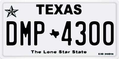 TX license plate DMP4300