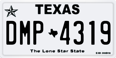 TX license plate DMP4319