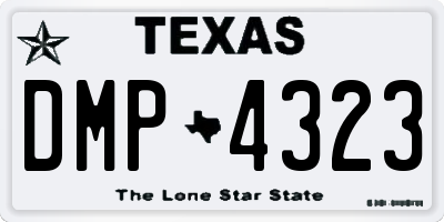 TX license plate DMP4323