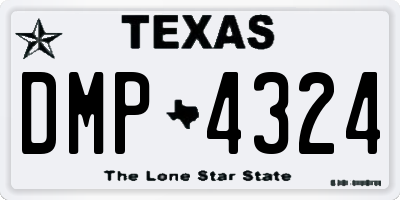 TX license plate DMP4324