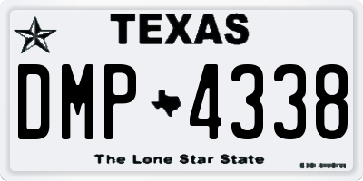 TX license plate DMP4338