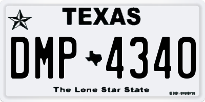 TX license plate DMP4340