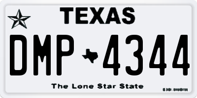 TX license plate DMP4344