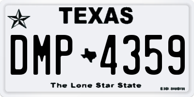 TX license plate DMP4359