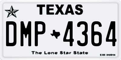 TX license plate DMP4364