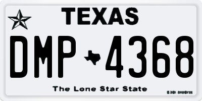 TX license plate DMP4368