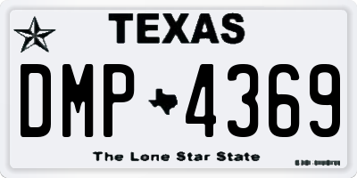 TX license plate DMP4369