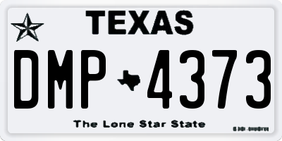 TX license plate DMP4373