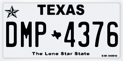 TX license plate DMP4376