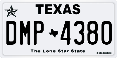 TX license plate DMP4380