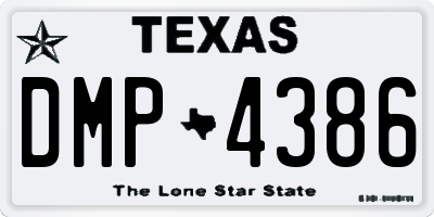 TX license plate DMP4386