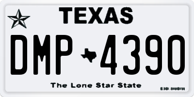 TX license plate DMP4390