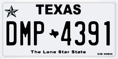 TX license plate DMP4391