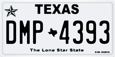 TX license plate DMP4393